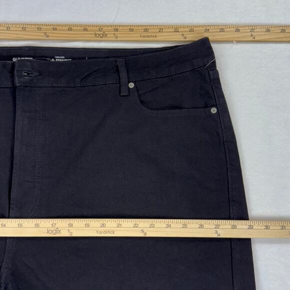 Old Navy Plus Women's OG Straight High Rise Jean Denim Short 3X Black - Picture 9 of 11